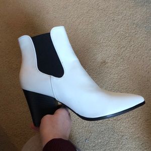 White Nasty Gal Booties